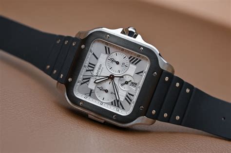 santos cartier chronograph|cartier santos chronograph review.